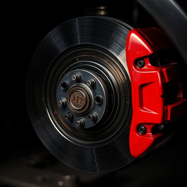 Brake disc and red caliper service